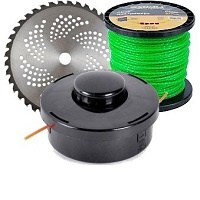 Косильная леска, головка, диск