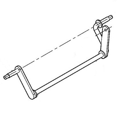 Задня вісь газонокосарки Makita ELM3320, ELM3720 фото 1 — rotorua.com.ua