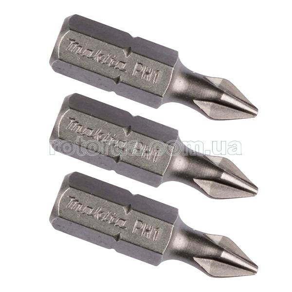 Бита PH1x25 мм Makita 3 шт &mdash; rotorua.com.ua