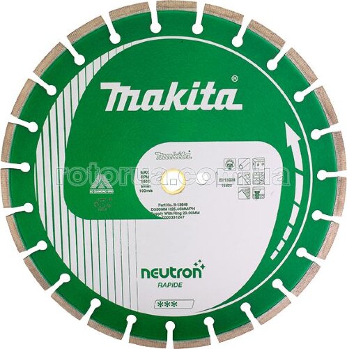 Алмазный диск по бетону Makita 125x10x22,23 Neutron Rapide B-12952 фото 1 — rotorua.com.ua