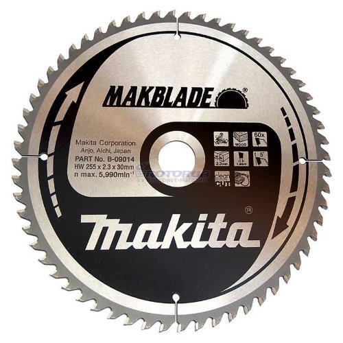 Диск пильный по дереву Makita MAKBlade 255х30х2,3 z60 фото 1 — rotorua.com.ua