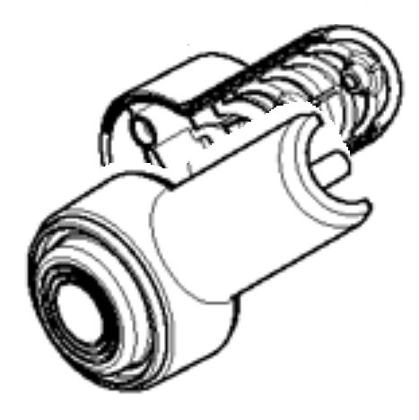 Тримач трубки акумуляторного тримера Makita BUR141, BUR181, DUR181 фото 1 — rotorua.com.ua