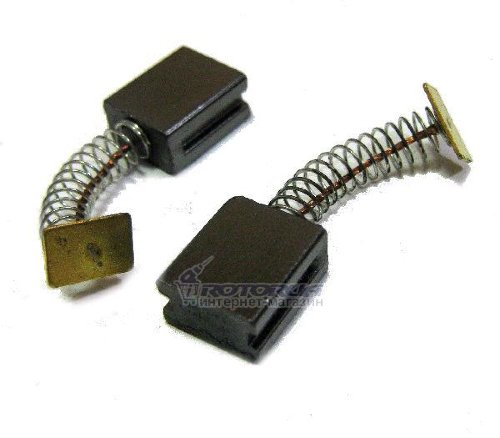 Вугільні графітні щітки 6,5х11 2 різа прямокутний п'ятак фото 1 — rotorua.com.ua