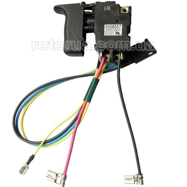 Кнопка TG553FSB-7B аккумуляторного перфоратора Makita DHR241 &mdash; rotorua.com.ua