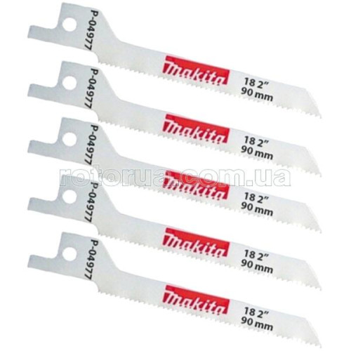 Полотно Makita Bi-Metal 90 мм для шабельної пили по сталі, нержавійці 5 шт фото 1 — rotorua.com.ua