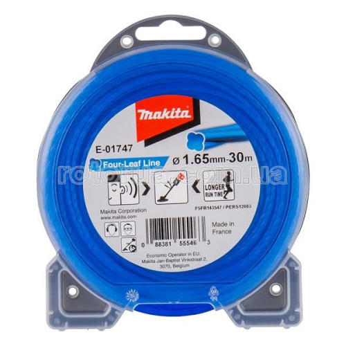 Леска струна косильная для триммера 1,65 мм 30 м Cloverleaf Makita фото 1 &mdash; rotorua.com.ua