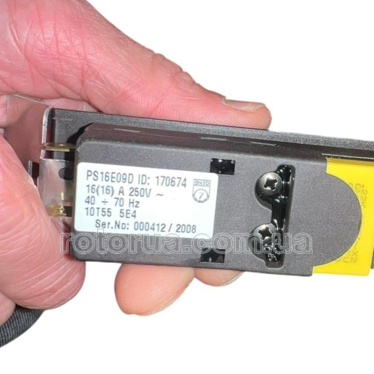 Кнопка PS16E09D болгарки Sparky 230 до 2 kW плавный пуск, без фиксации &mdash; rotorua.com.ua