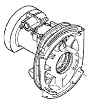 Корпус редуктора внутрішній перфоратора Makita HR2610, HR2630 фото 1 — rotorua.com.ua