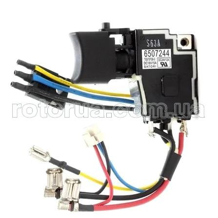 Кнопка TG573FSB-3 аккумуляторного шуруповерта Makita DDF458, BDF448, BDF458, DHP458 &mdash; rotorua.com.ua