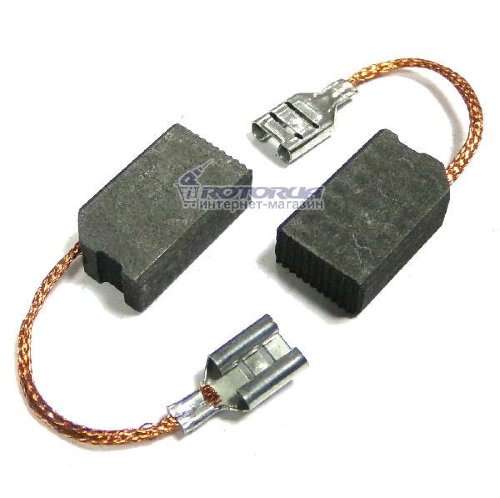 Вугільні графітні щітки 6х12,5 клема фото 1 — rotorua.com.ua