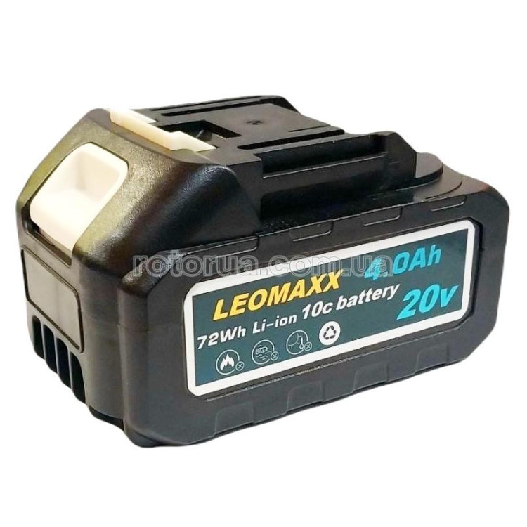Аккумулятор Leomaxx Li-ion шуруповерта 20 V 4,0 A/h — rotorua.com.ua