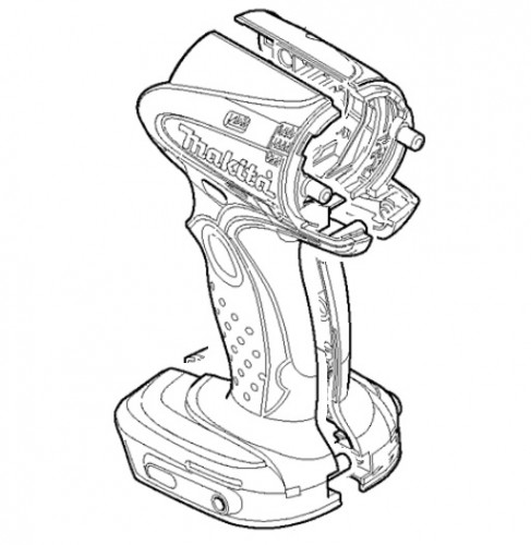 Корпус акумуляторного гайковерта Makita BTW250 фото 1 — rotorua.com.ua