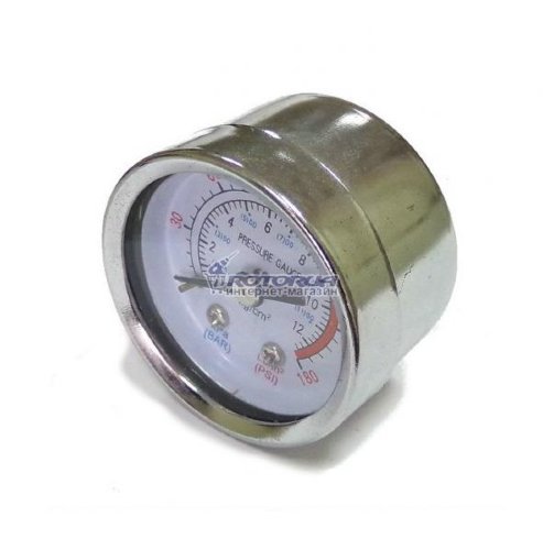 Манометр компрессора малый 10 мм металл фото 1 — rotorua.com.ua