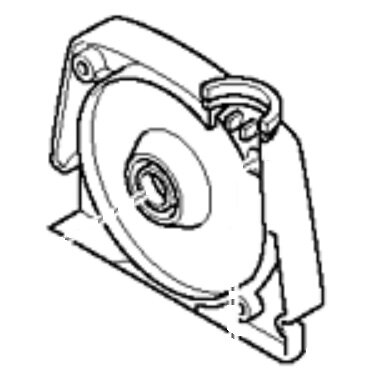 Напівкорпус повітряного фільтра шліфмашини Makita 9403 фото 1 — rotorua.com.ua