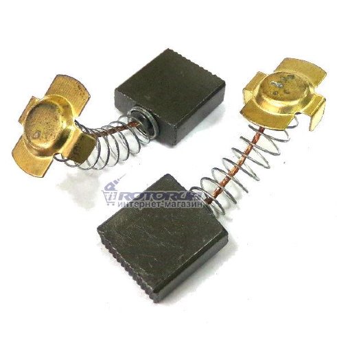 Вугільні графітні щітки 6х16 П-обр п'ятак фото 1 — rotorua.com.ua