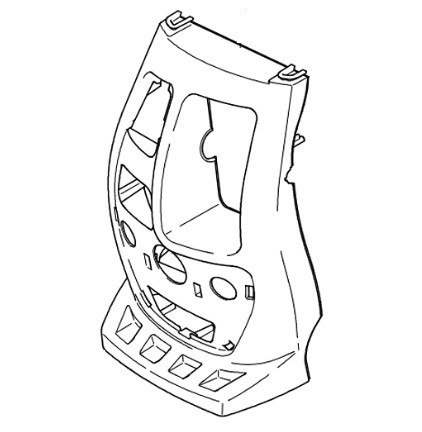 Кришка корпусу мінімийки Makita HW111, HW112 — rotorua.com.ua