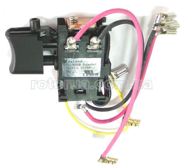 Кнопка CGJ-3020B аккумуляторного шуруповерта Makita DF347D, HP347D