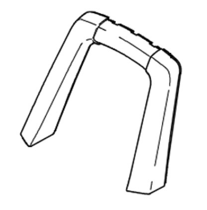 Передня частина ручки мінімийки Makita HW111, HW112 фото 1 — rotorua.com.ua