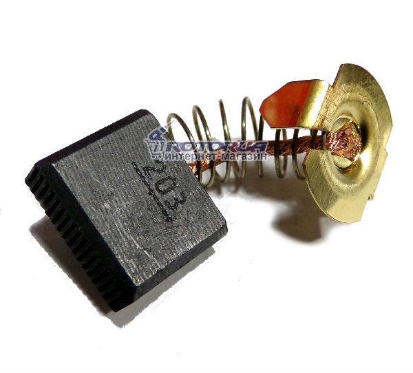 Угольные графитные щетки Makita CB-203 7х18 П-образный пятак  — rotorua.com.ua