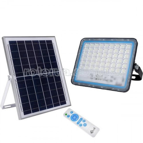 Вуличний прожектор на сонячній батареї Sunlarix 200 W фото 1 — rotorua.com.ua