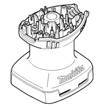 Корпус двигателя шлифмашины Makita BO4557 фото 1 — rotorua.com.ua