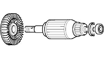 Якорь фрезера Makita RP0910 фото 1 &mdash; rotorua.com.ua