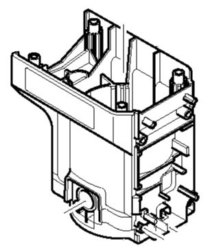 Корпус двигателя перфоратора Makita HR5001C фото 1 — rotorua.com.ua