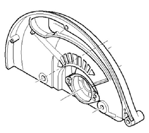 КОРПУС ПИЛЬНОГО ПОЛОТНА ПИЛЫ MAKITA 5903R фото 1 &mdash; rotorua.com.ua