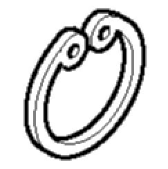 Стопорное кольцо R-35 Makita фото 1 — rotorua.com.ua