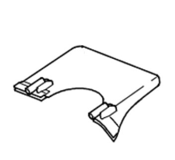 Водозахисна пластина задня мінімийки Makita HW111 фото 1 — rotorua.com.ua