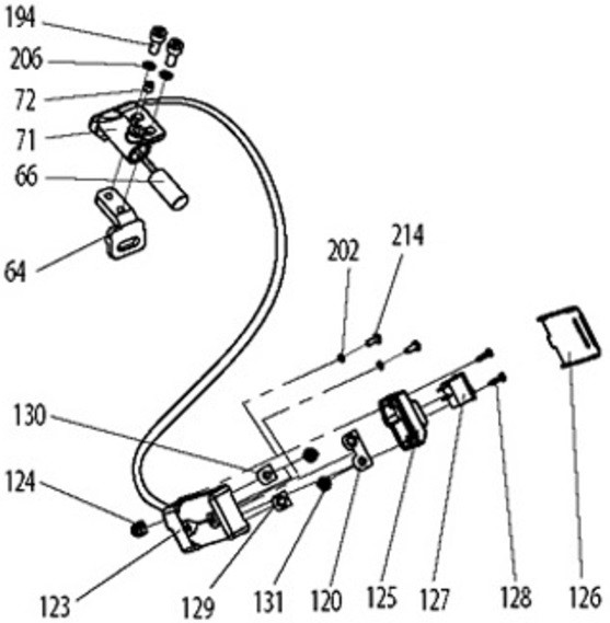 Лазер в сборе торцовочной пилы Makita LS1018L &mdash; rotorua.com.ua