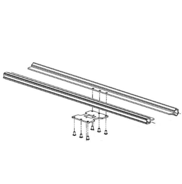 Направляющие в сборе настольной пилы Makita MLT100N &mdash; rotorua.com.ua