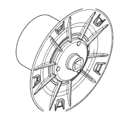 Котушка шланга права мінімийки Makita HW1300 фото 1 — rotorua.com.ua