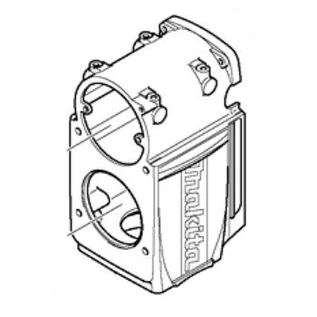 Великий корпус редуктора відбійного молотка Makita HM1801, HM1810 — rotorua.com.ua