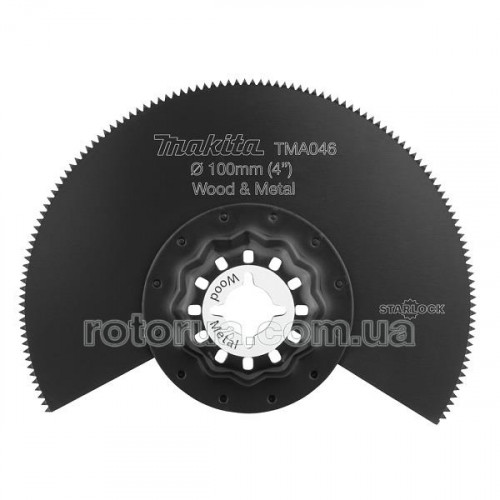 Пиляльний диск 100 мм BiM до мультитула Makita по дереву та металу фото 1 — rotorua.com.ua