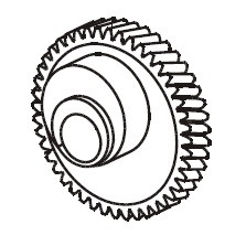 Шестерня ексцентрик лобзика Sparky FSPE 85 для валу 6,5 мм — rotorua.com.ua