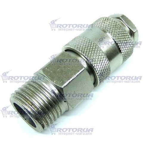 Быстроразъёмное соединение с наружной резьбой 20 мм фото 1 — rotorua.com.ua
