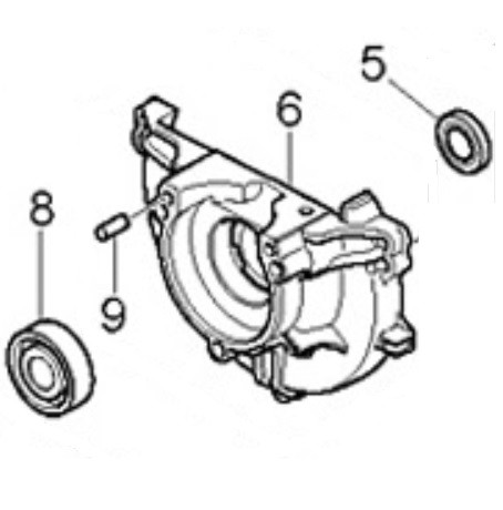 Картер 1 в сборе бензотриммера Makita EM2600U &mdash; rotorua.com.ua
