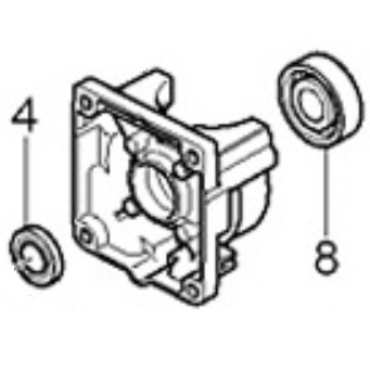 Картер 2 в сборе бензотриммера Makita EM2600U &mdash; rotorua.com.ua