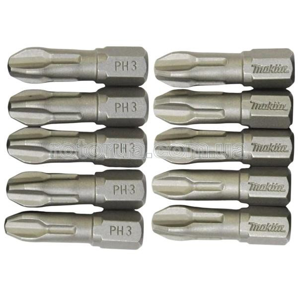 Біта PH3x25 мм Makita 10 шт &mdash; rotorua.com.ua