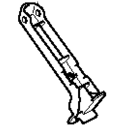 Клавиша кнопки триммера Makita UR2300, UR3500 — rotorua.com.ua