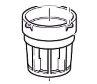 Держатель картриджа фильтра пылесоса Makita 445X фото 1 &mdash; rotorua.com.ua