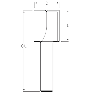 Фреза с двумя канавками Makita Т.C.T. 12 мм 12х25х67 мм — rotorua.com.ua