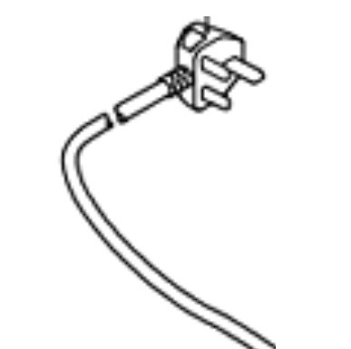 Кабель живлення мінімийки Makita HW112, HW121, HW132 фото 1 — rotorua.com.ua