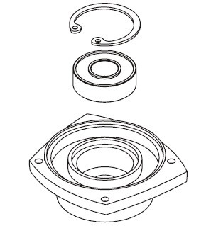 Фланець корпусу редуктора болгарки Sparky M 2300, MB 2500C фото 1 — rotorua.com.ua