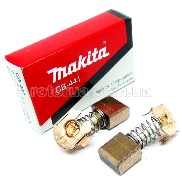 Мідно-графітні щітки Makita CB-441 7х11 П-обр. п'ятак оригінал