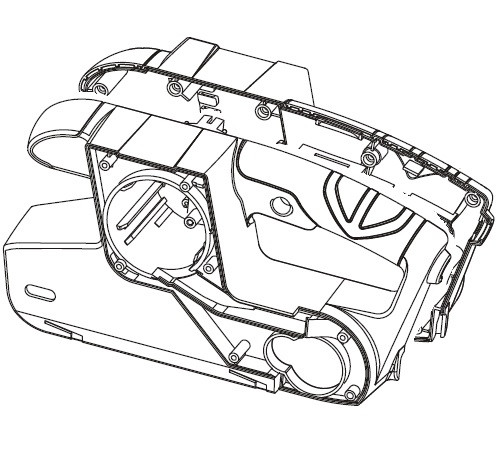 Корпус двигателя шлифмашины Sparky MBS 976, MBS 976E — rotorua.com.ua