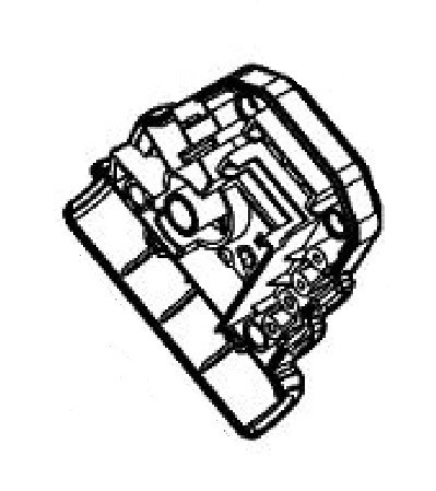 Корпус вимикача лівий газонокосарки Makita ELM3720, ELM4120 фото 1 &mdash; rotorua.com.ua
