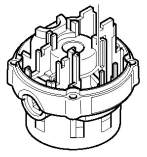 Корпус двигуна фрезера Makita 3709 задній — rotorua.com.ua