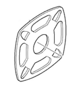 Сепаратор підшипника болгарки Maktec MT953, MT962, MT963 фото 1 — rotorua.com.ua